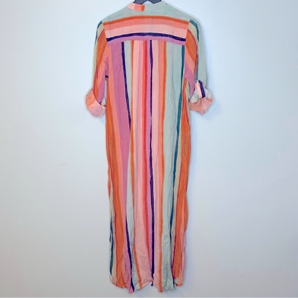 Soft Surroundings Icon Stripe Aruba Caftan Dress Size XS - Picture 4 of 10